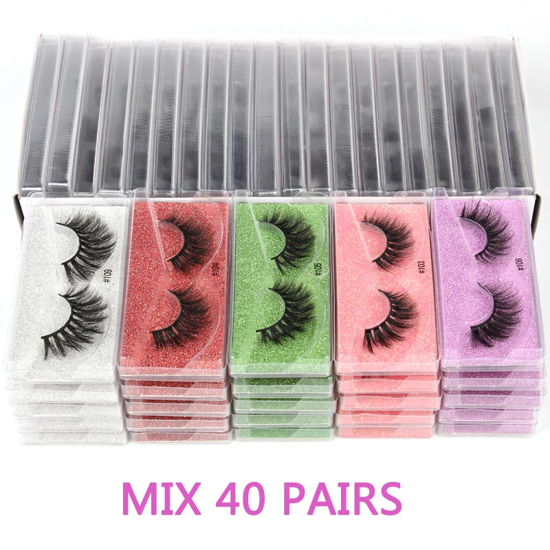 Wholesale 3D Mink Eyelashes – Bulk Pack of 10/30/50/100 Pairs