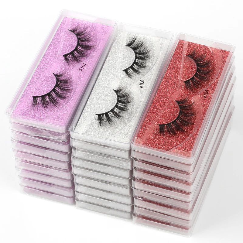 Wholesale 3D Mink Eyelashes – Bulk Pack of 10/30/50/100 Pairs