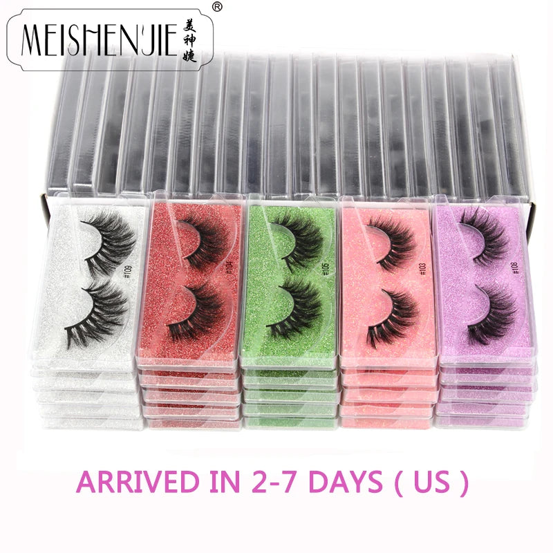 Wholesale 3D Mink Eyelashes – Bulk Pack of 10/30/50/100 Pairs