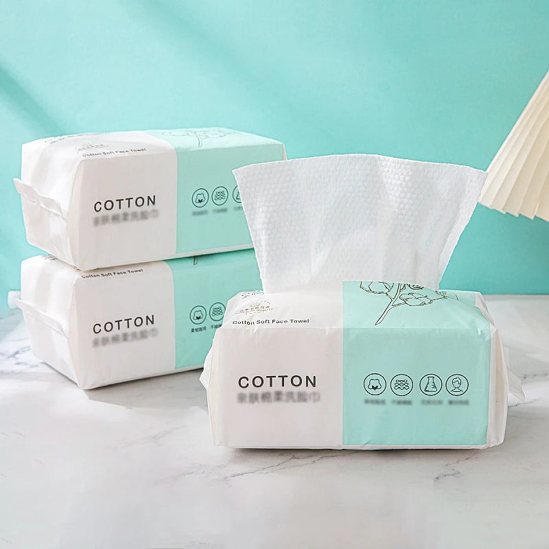 Cotton Disposable Face Towels (100pcs)