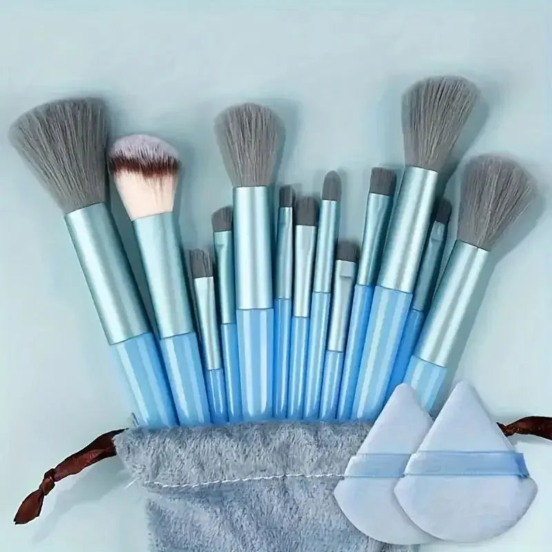 13pcs Premium Synthetic Makeup Brush Set – Soft & Cruelty-Free