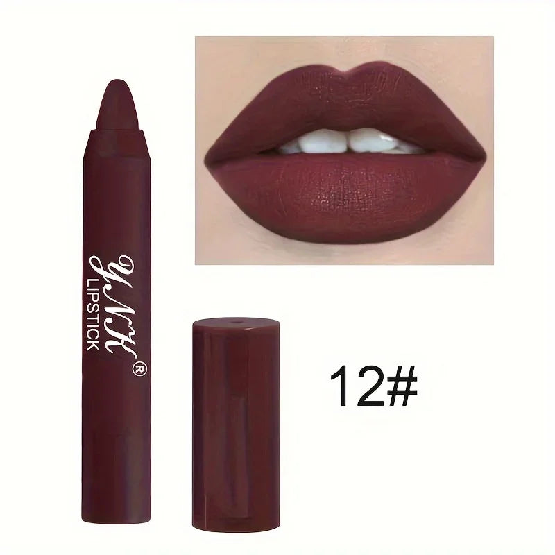 Nude Series Velvet Matte Lipstick Pencil – Long-Lasting & Waterproof