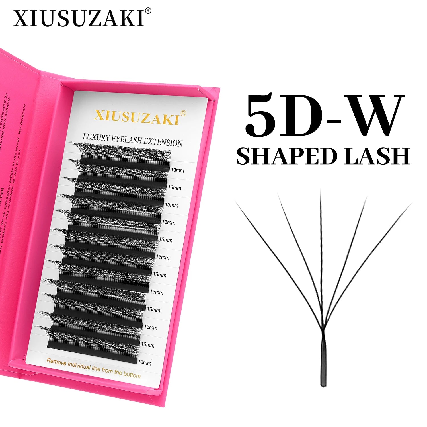 XIUSUZAKI 5D W Lashes – Premade Volume Eyelash Extensions