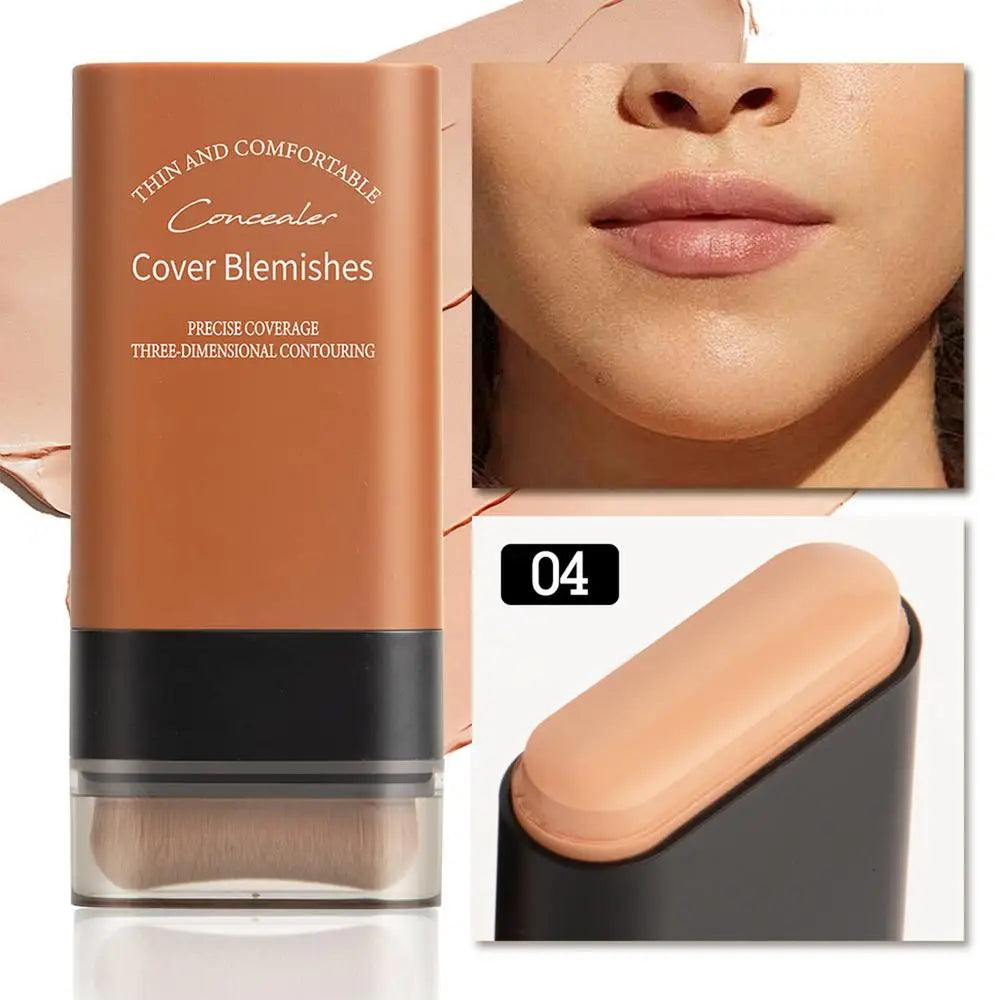 Matte Foundation Cream Stick – Full Coverage & Oil-Control Makeup