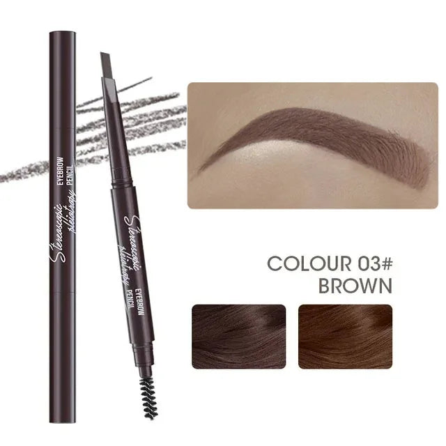 Natural Brown Waterproof Eyebrow Pencil – Ultra-Fine & Long-Lasting