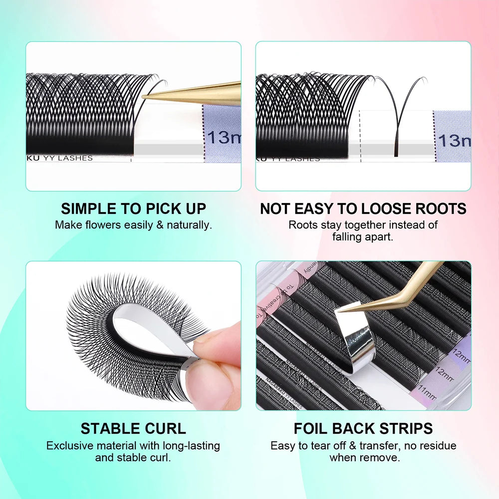 NAGARAKU YY Shape Eyelash Extensions – Soft & Premium False Lashes