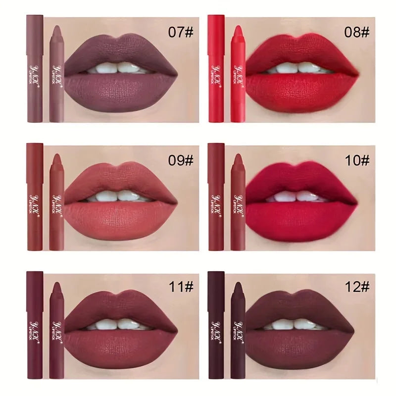 Nude Series Velvet Matte Lipstick Pencil – Long-Lasting & Waterproof