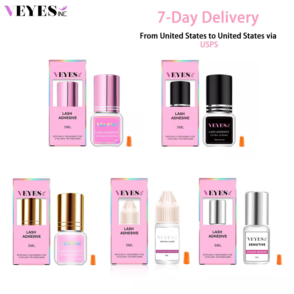 Veyes Inc 5ml Eyelash Extensions Glue – Fast-Drying & Strong Adhesive