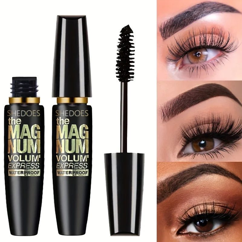 4D Black Mascara – Thickening, Lengthening & Curling Waterproof Mascara