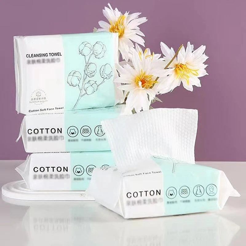 Cotton Disposable Face Towels (100pcs)