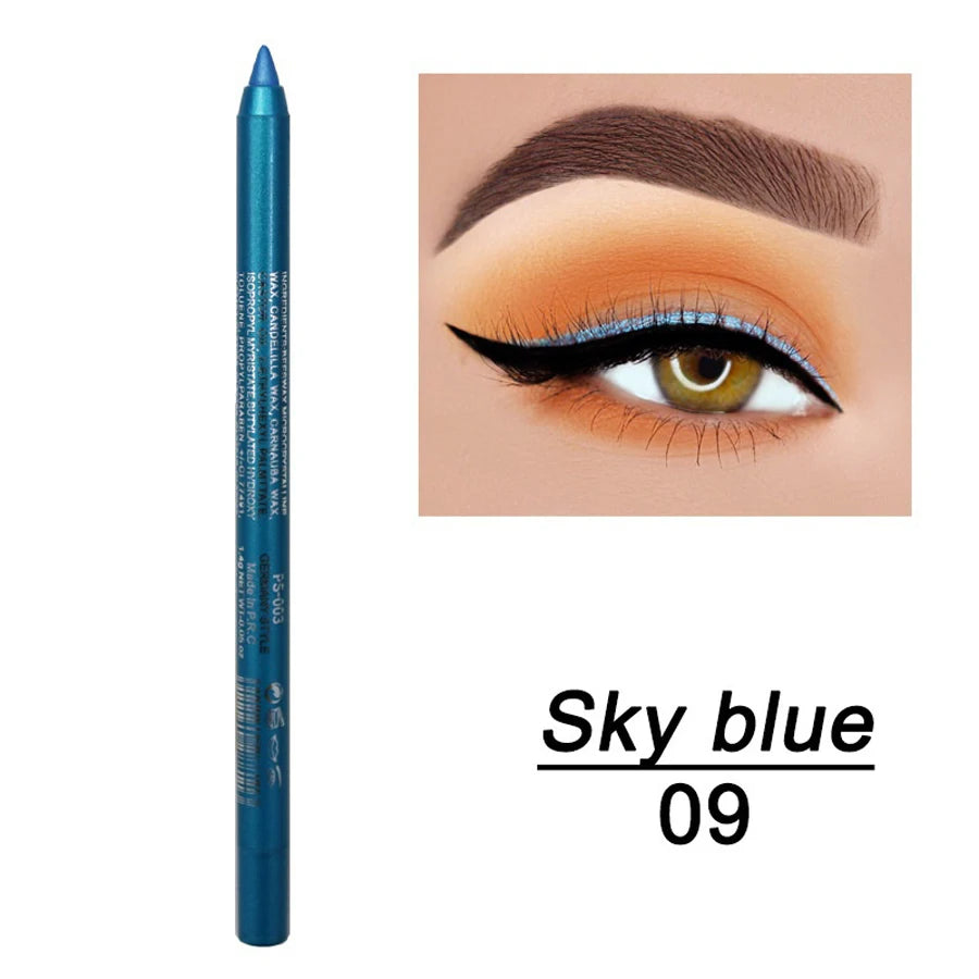 14-Color Colorful Eyeliner Pen – High-Pigment & Long-Lasting