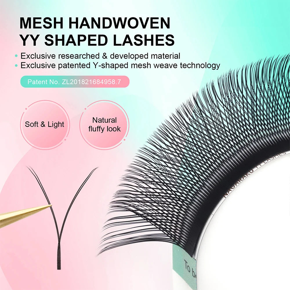 NAGARAKU YY Shape Eyelash Extensions – Soft & Premium False Lashes