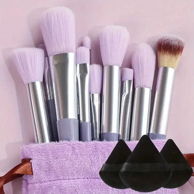 13pcs Premium Synthetic Makeup Brush Set – Soft & Cruelty-Free