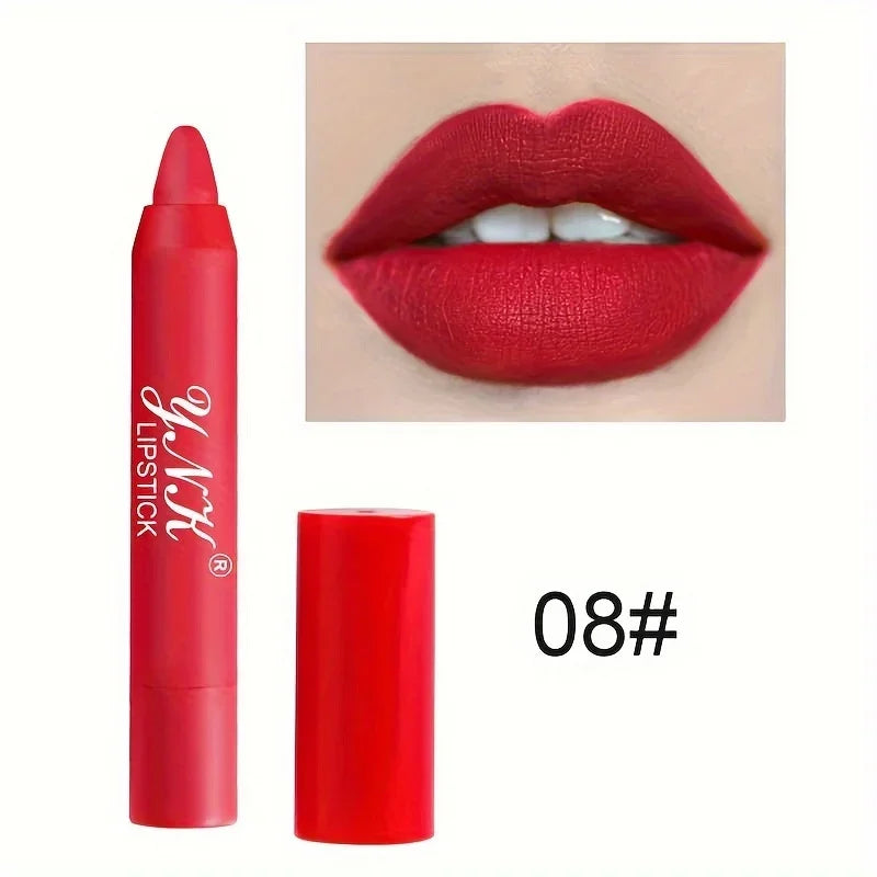 Nude Series Velvet Matte Lipstick Pencil – Long-Lasting & Waterproof