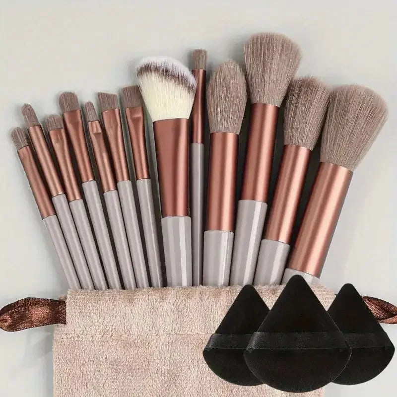 13pcs Premium Synthetic Makeup Brush Set – Soft & Cruelty-Free