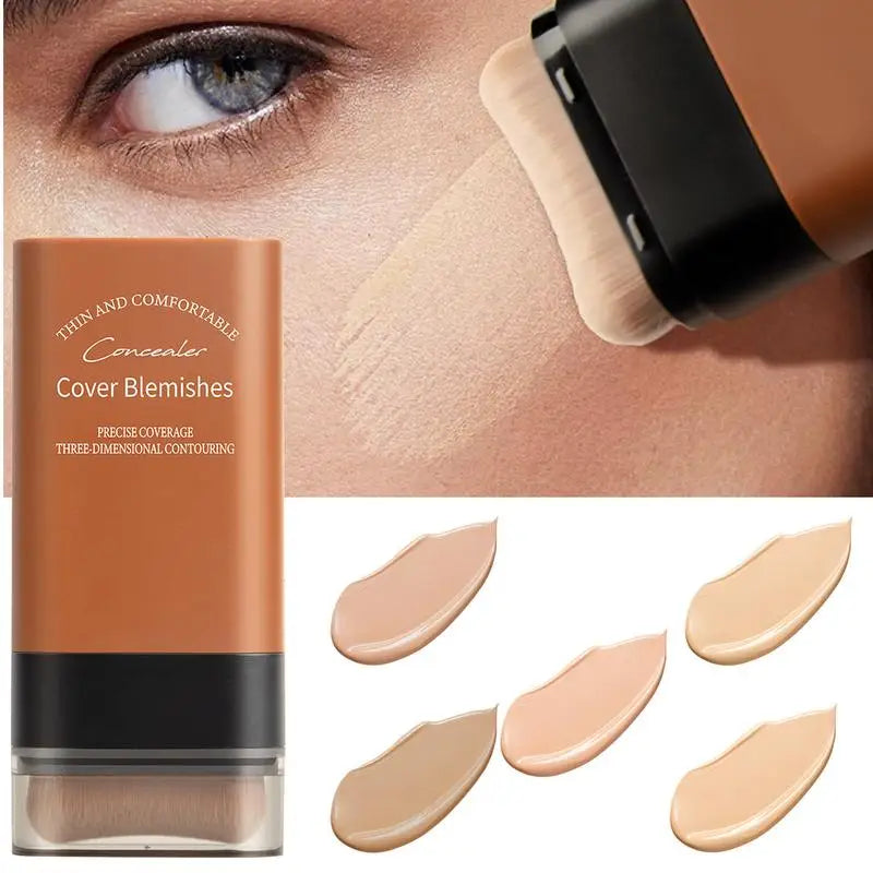 Matte Foundation Cream Stick – Full Coverage & Oil-Control Makeup