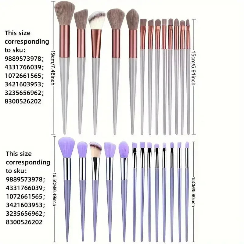 13pcs Premium Synthetic Makeup Brush Set – Soft & Cruelty-Free