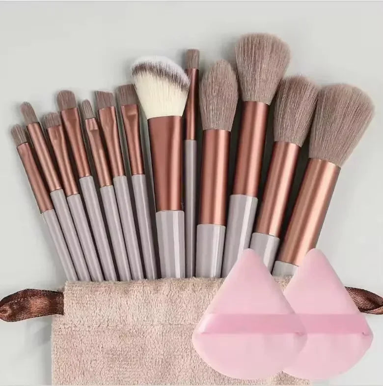 13pcs Premium Synthetic Makeup Brush Set – Soft & Cruelty-Free