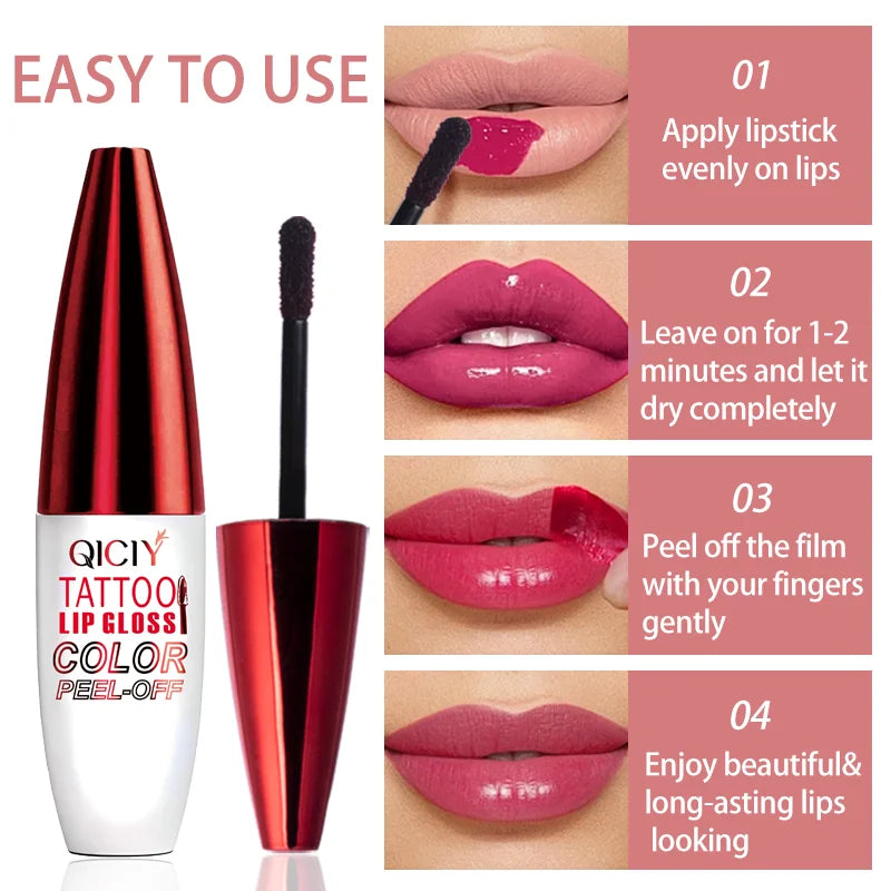 Peel Off Lip Gloss – Matte Lip Stain & Contour Tattoo