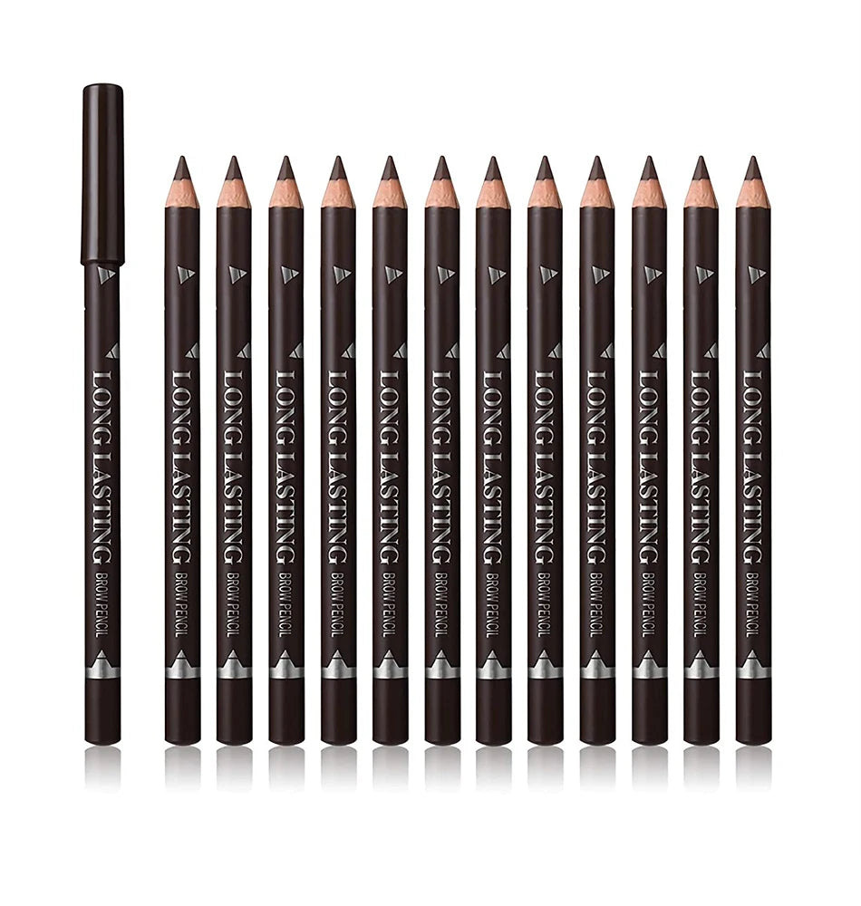 6/12Pcs Waterproof Eyebrow Pencil Set – Professional Eye Makeup Tool