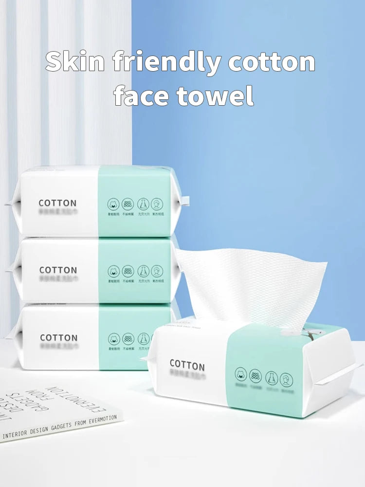Cotton Disposable Face Towels (100pcs)