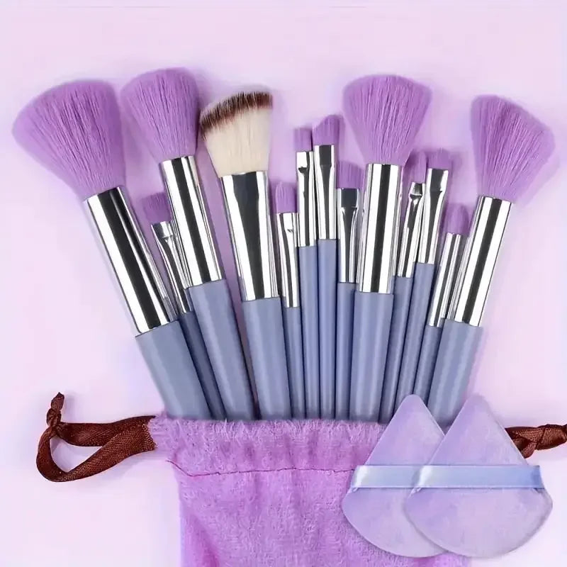 13pcs Premium Synthetic Makeup Brush Set – Soft & Cruelty-Free