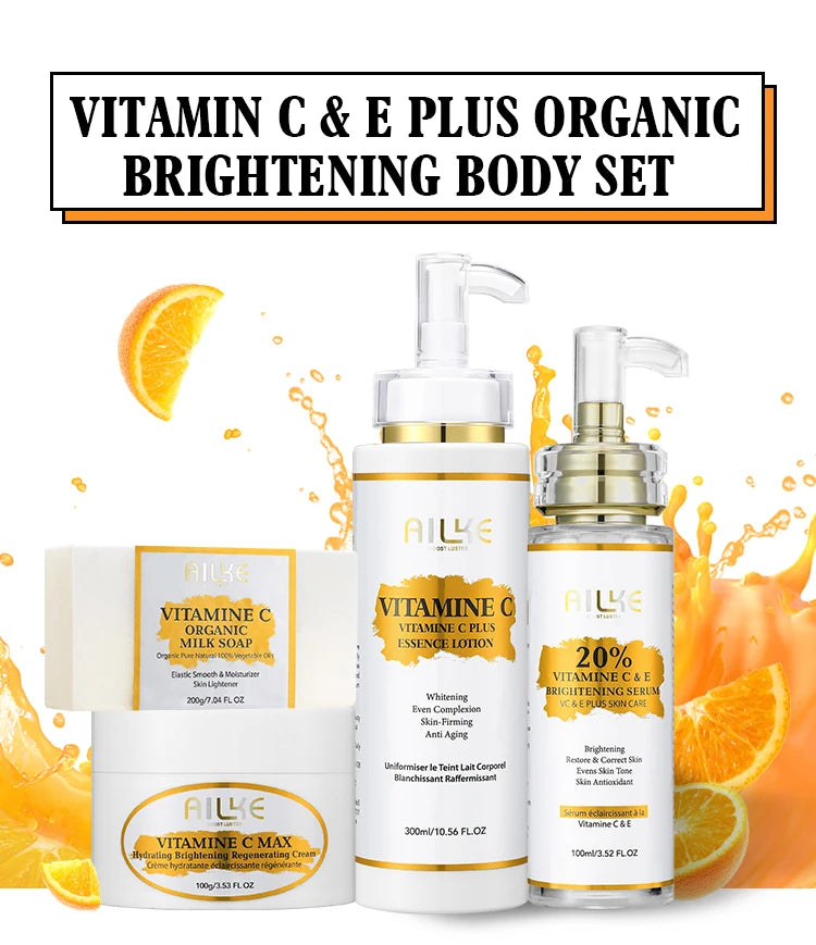 AILKE Vitamin C Skin Care Kit – Brightening & Even Skin Tone Set