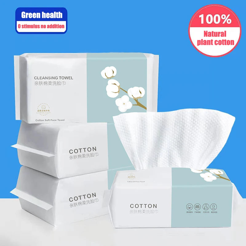 Cotton Disposable Face Towels (100pcs)