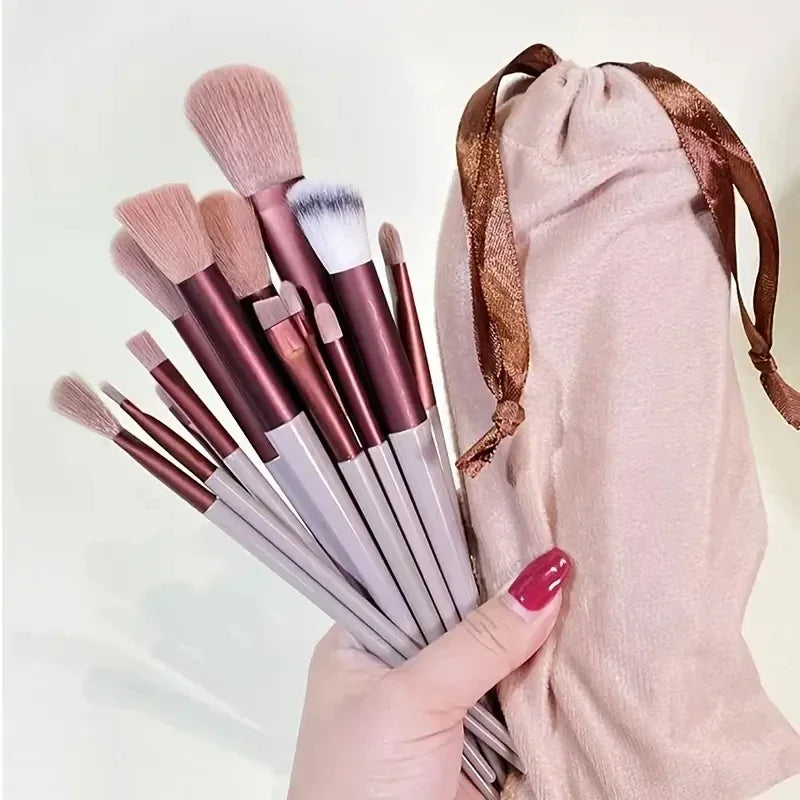 13pcs Premium Synthetic Makeup Brush Set – Soft & Cruelty-Free