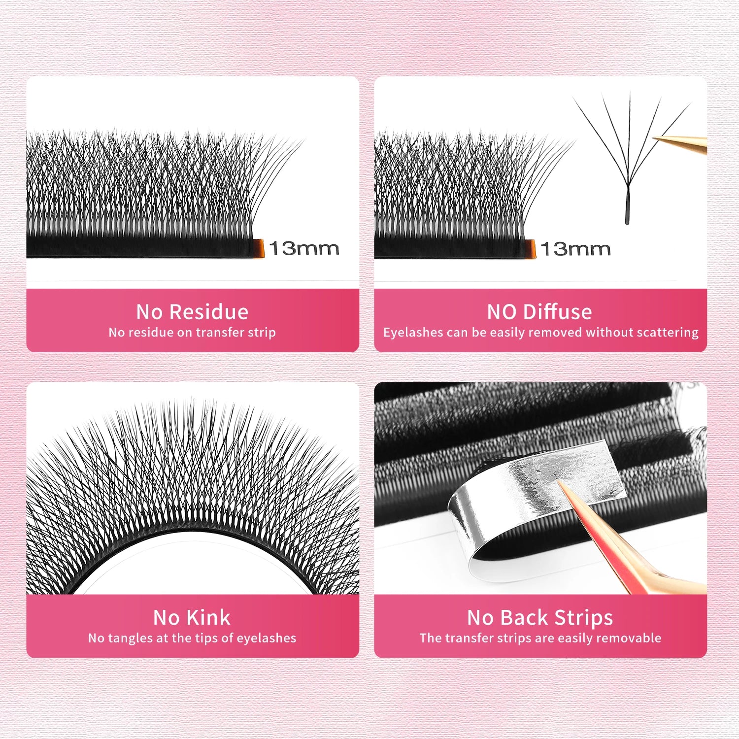 XIUSUZAKI 5D W Lashes – Premade Volume Eyelash Extensions