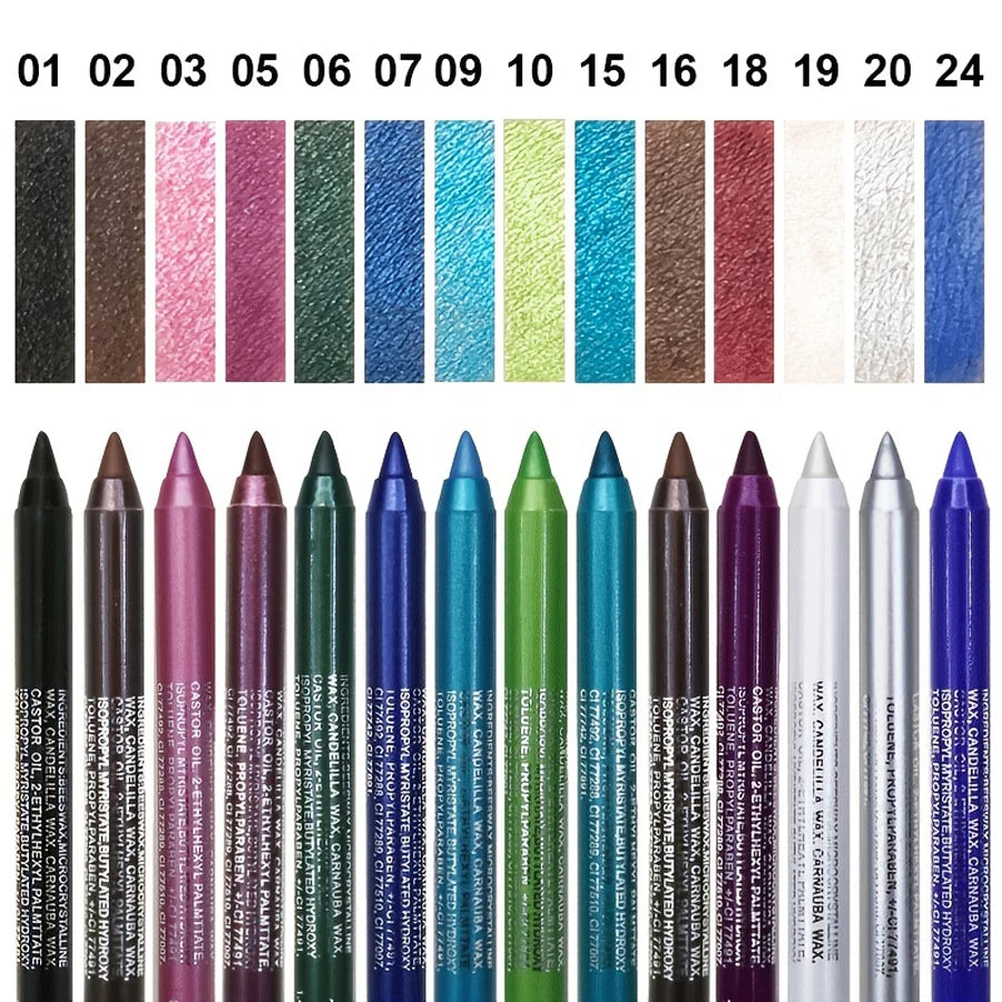 14-Color Colorful Eyeliner Pen – High-Pigment & Long-Lasting