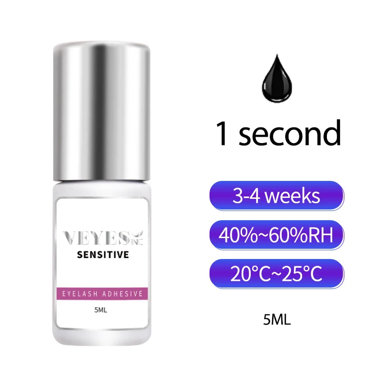 Veyes Inc 5ml Eyelash Extensions Glue – Fast-Drying & Strong Adhesive