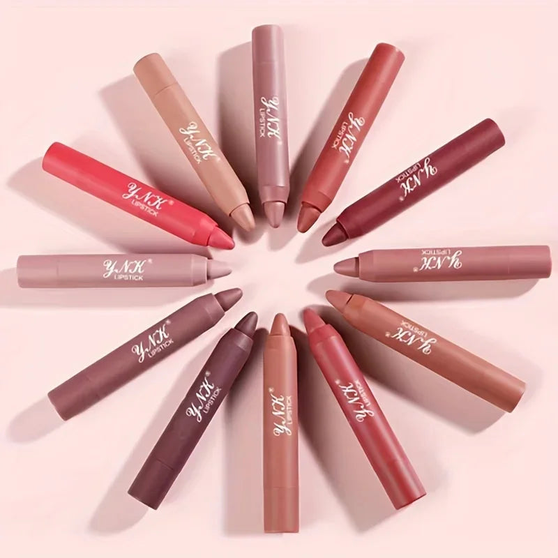 Nude Series Velvet Matte Lipstick Pencil – Long-Lasting & Waterproof