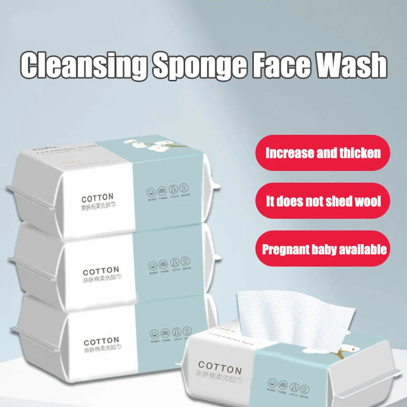 Cotton Disposable Face Towels (100pcs)