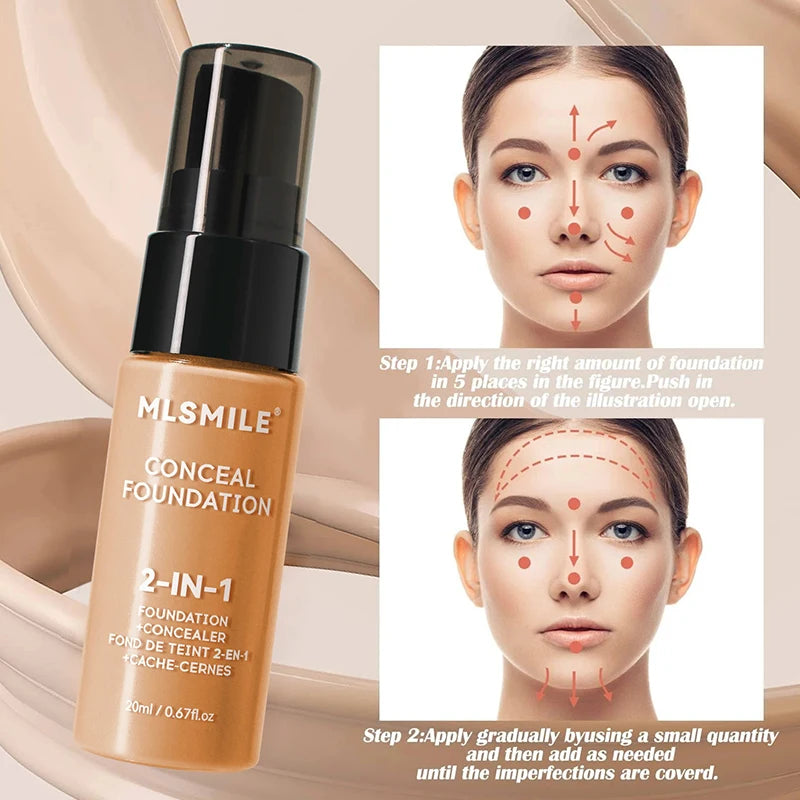 Full-Coverage Matte Foundation – Long-Lasting & Waterproof