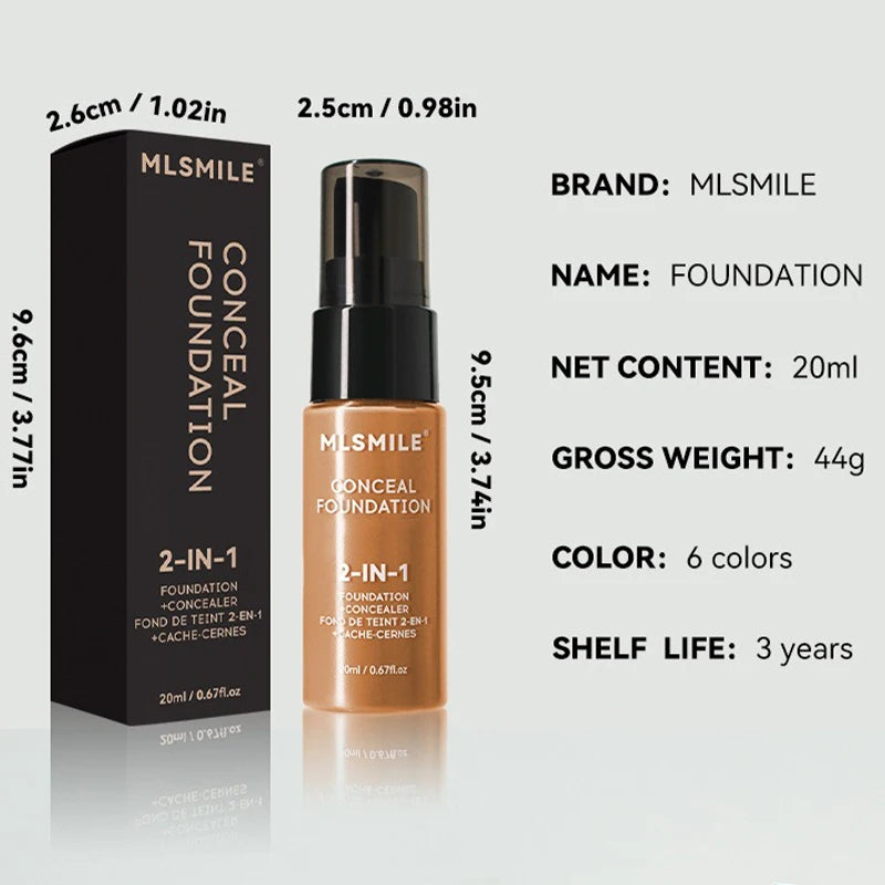 Full-Coverage Matte Foundation – Long-Lasting & Waterproof