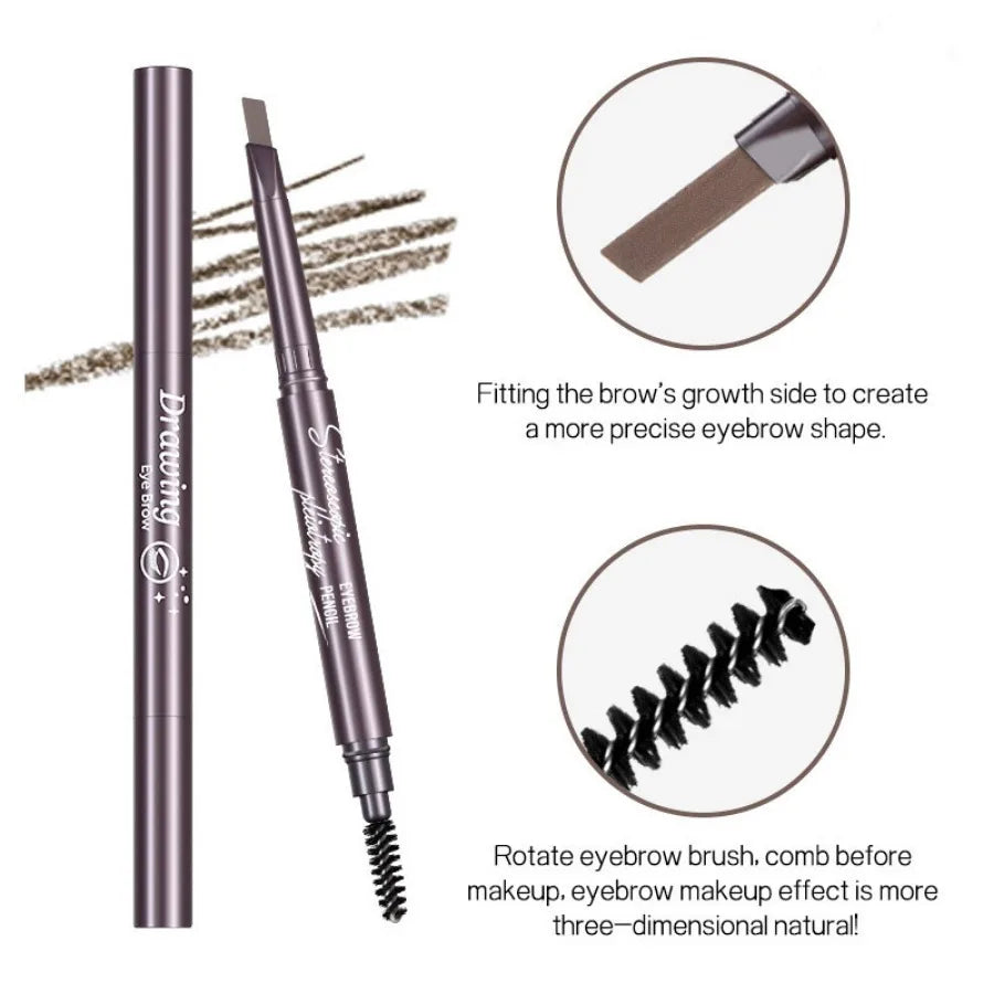 Natural Brown Waterproof Eyebrow Pencil – Ultra-Fine & Long-Lasting