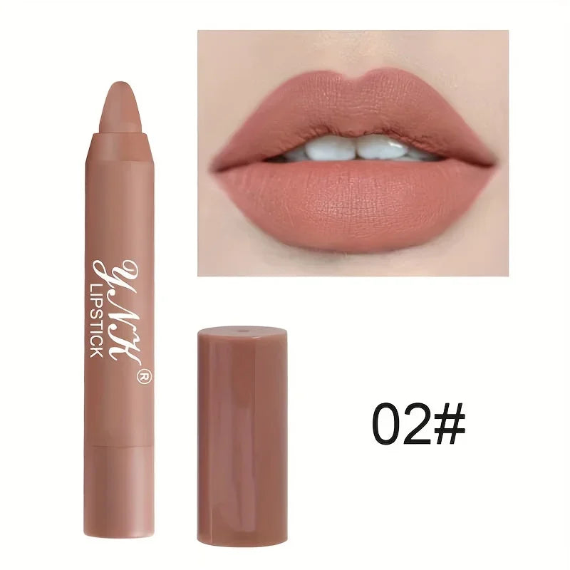 Nude Series Velvet Matte Lipstick Pencil – Long-Lasting & Waterproof