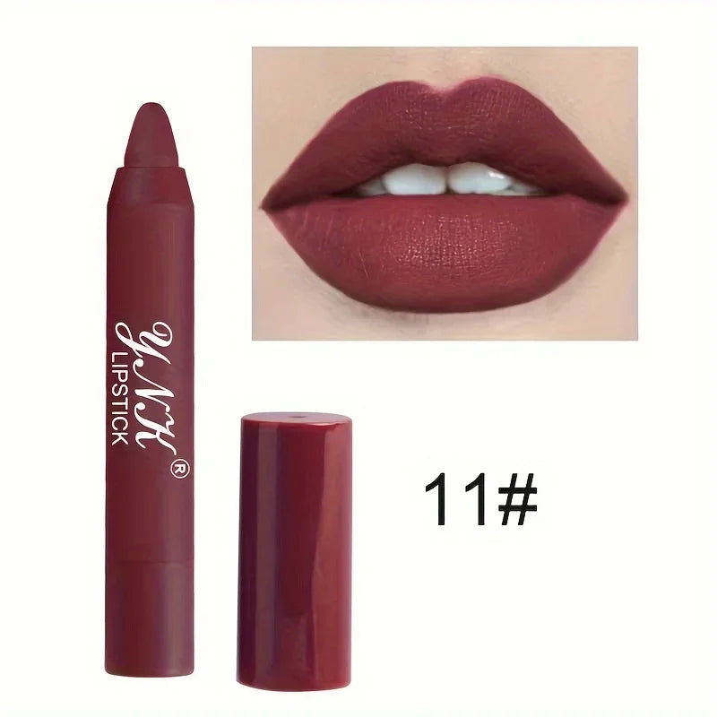 Nude Series Velvet Matte Lipstick Pencil – Long-Lasting & Waterproof