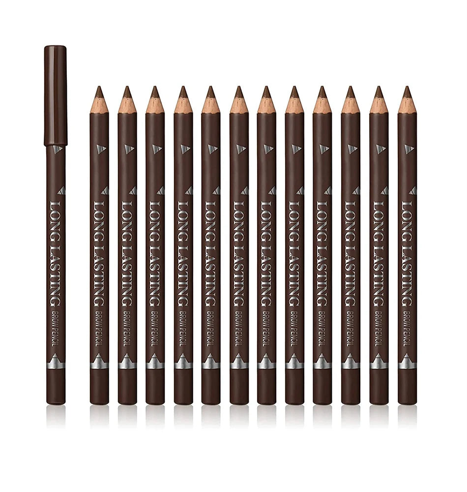 6/12Pcs Waterproof Eyebrow Pencil Set – Professional Eye Makeup Tool