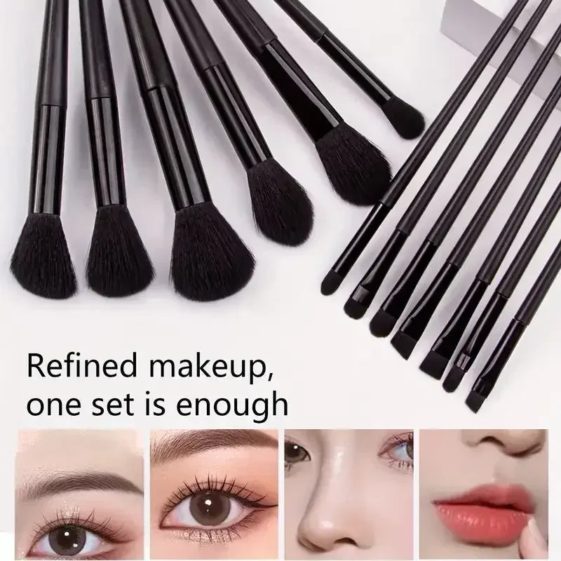 13pcs Premium Synthetic Makeup Brush Set – Soft & Cruelty-Free