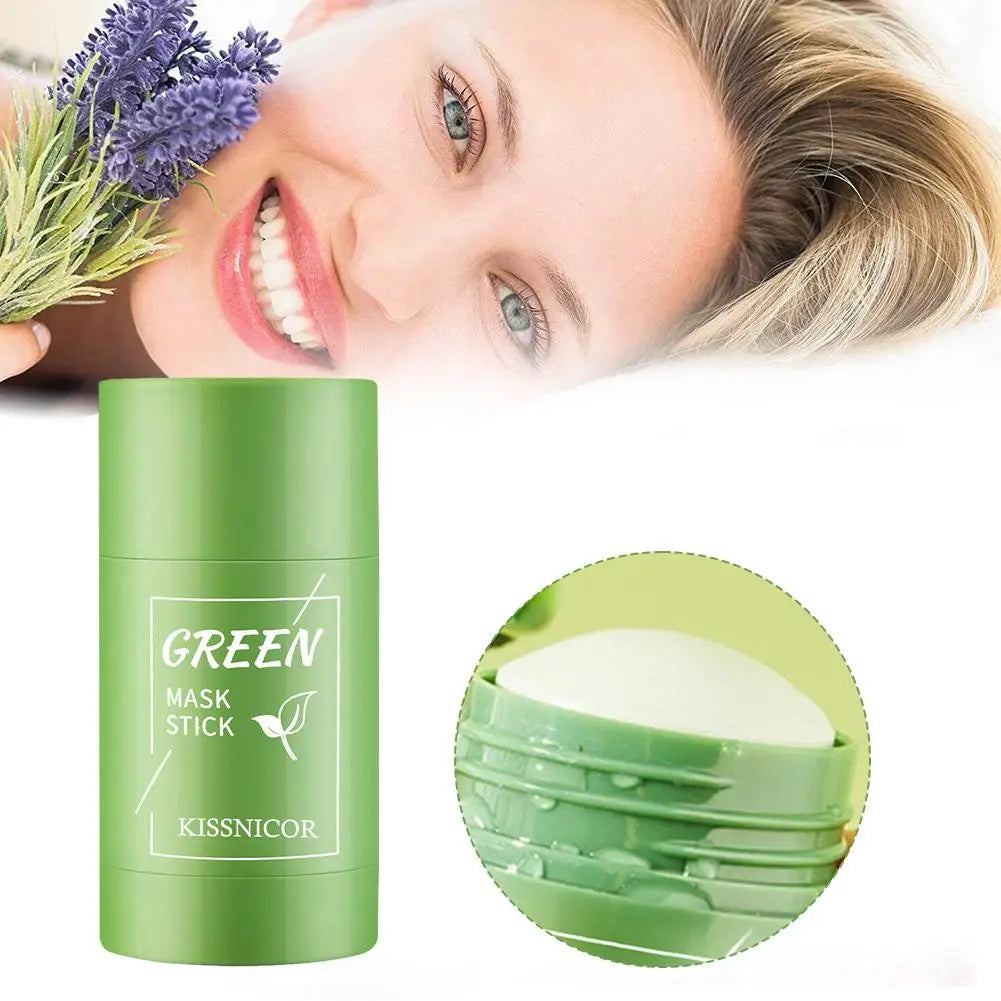 40g Green Tea Solid Mask Stick – Deep Cleansing & Pore Care