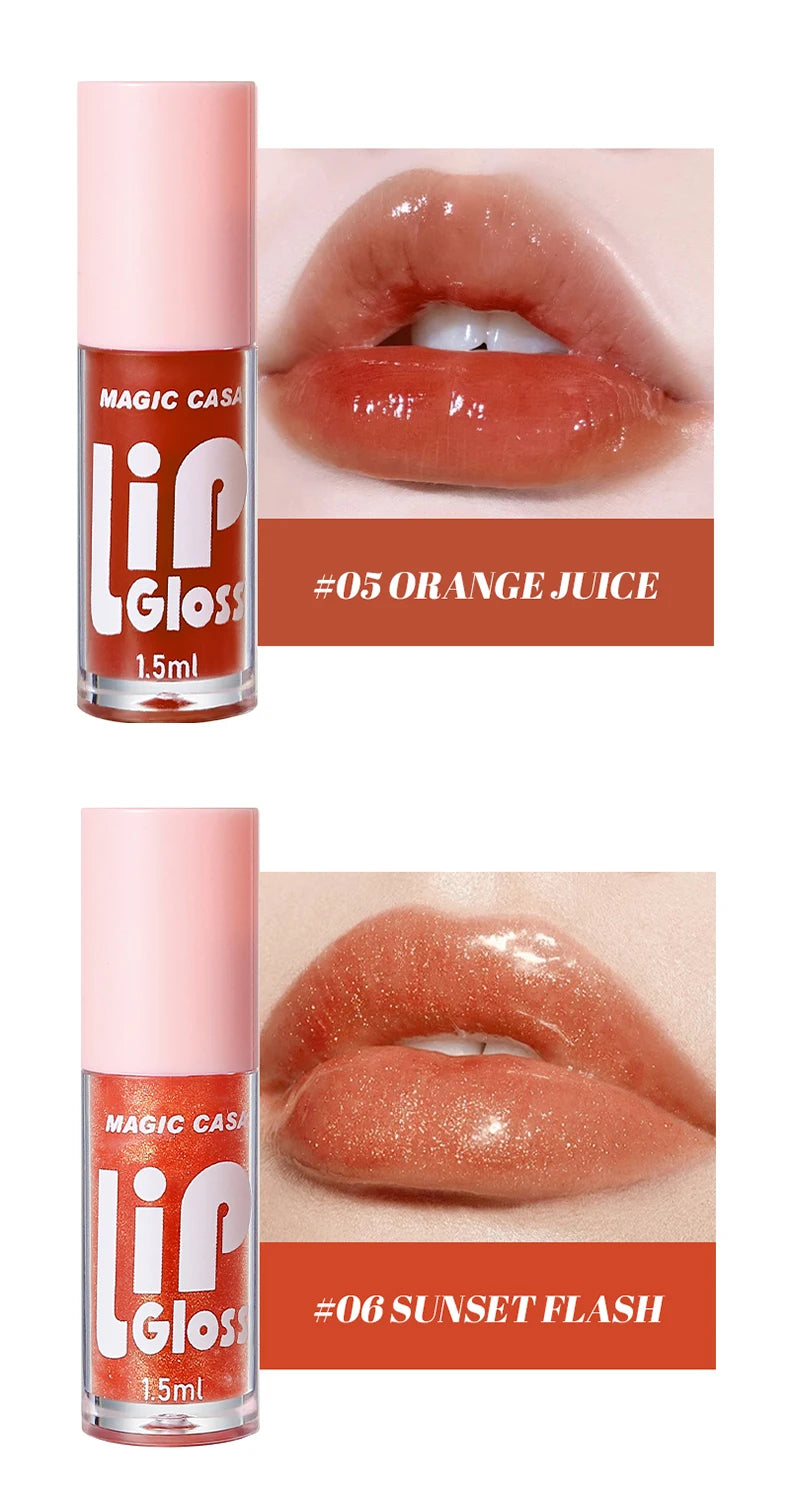 MAGIC CASA 6pcs Hydrating Jelly Lip Oil – Long-Lasting & Moisturizing