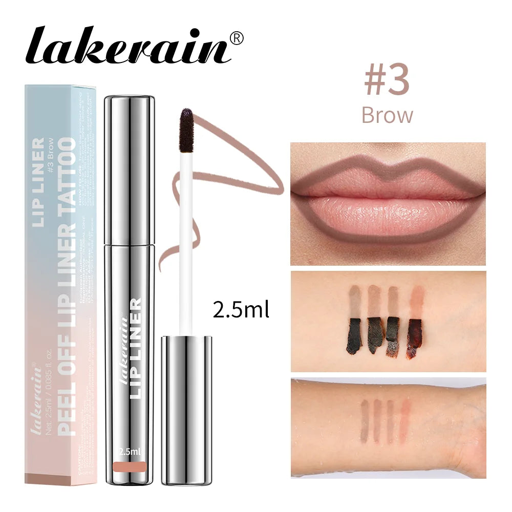 Waterproof Lip Liner & Peel-Off Tattoo Lip Gloss – Long-Lasting Matte Lip Tint