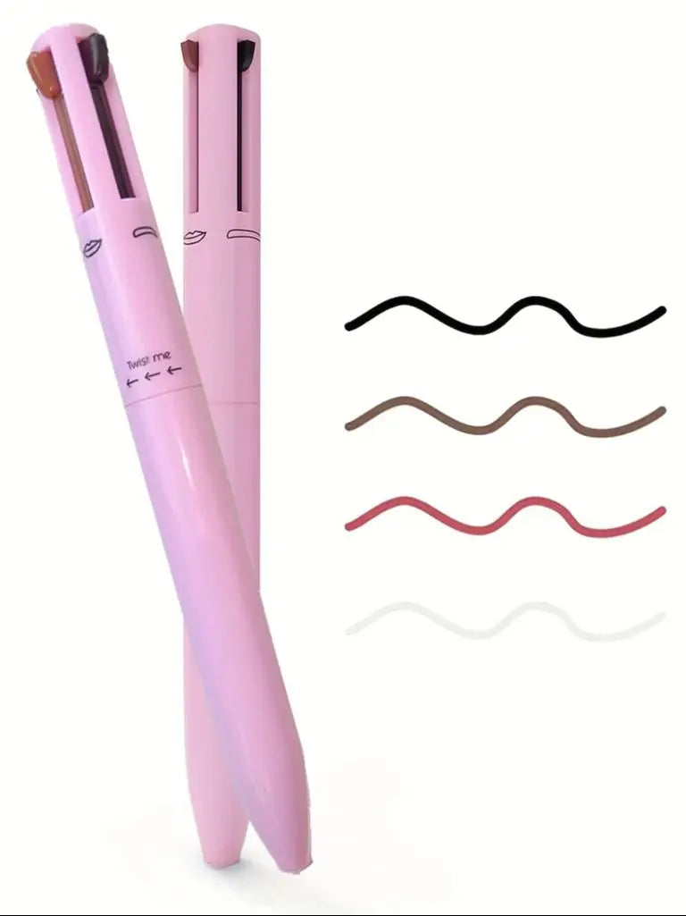 4-in-1 Multi-Functional Pencil Set – Lip Liner, Eyeliner & Eyebrow Pencil