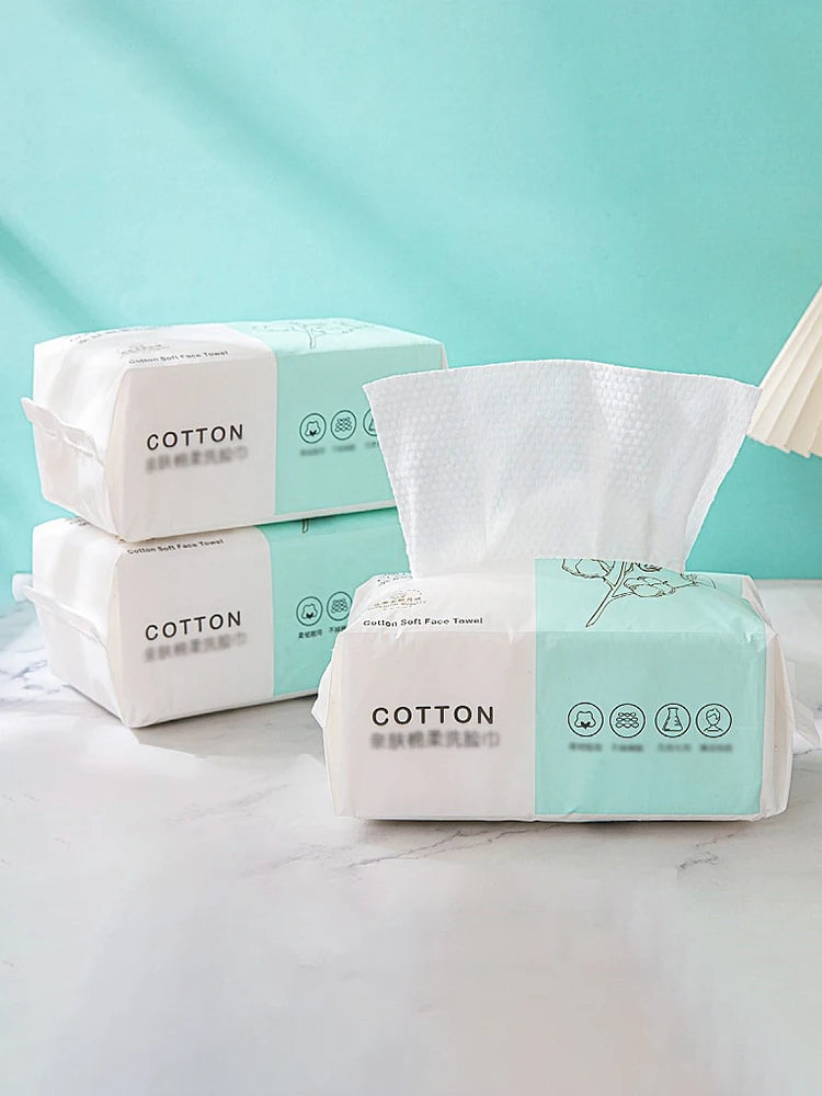 Cotton Disposable Face Towels (100pcs)