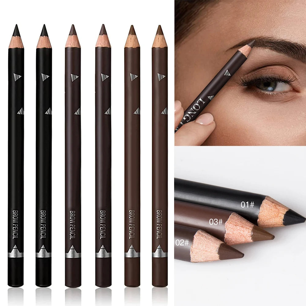 6/12Pcs Waterproof Eyebrow Pencil Set – Professional Eye Makeup Tool