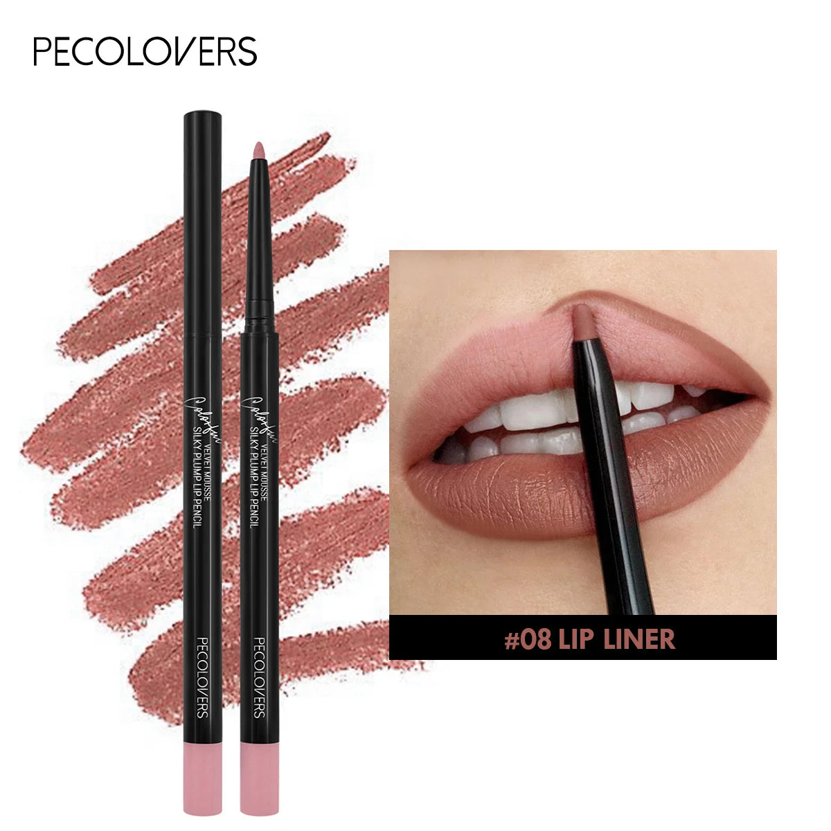 Waterproof Matte Lipliner Pencil – Long-Lasting & Non-Stick Formula