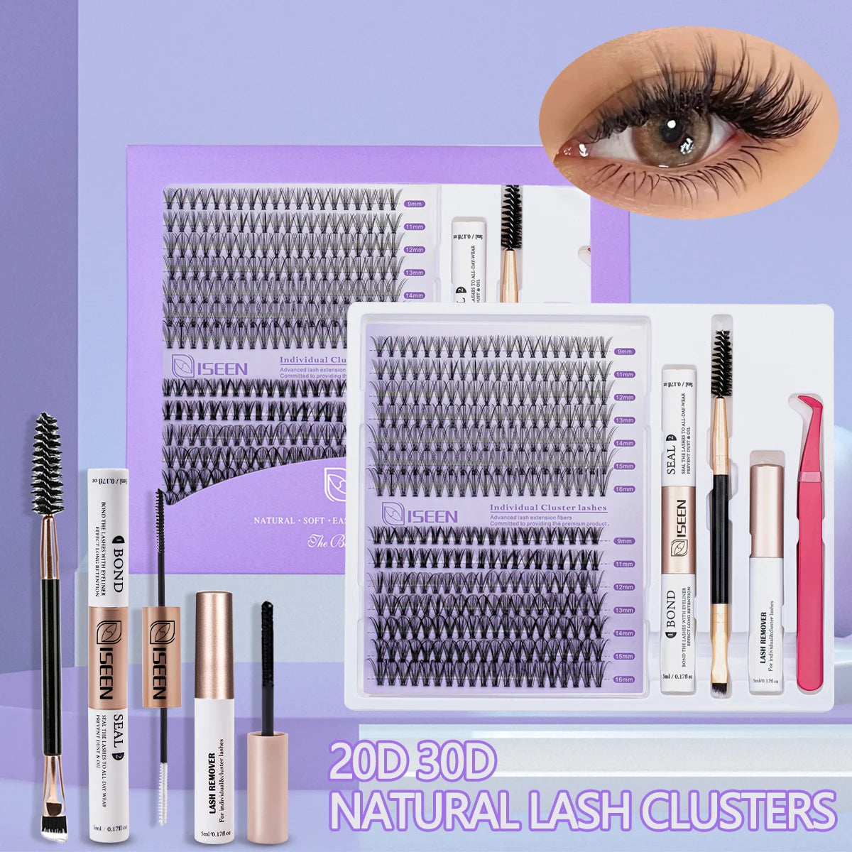 DIY Lash Extension Kit – Mix Styles Lash Clusters