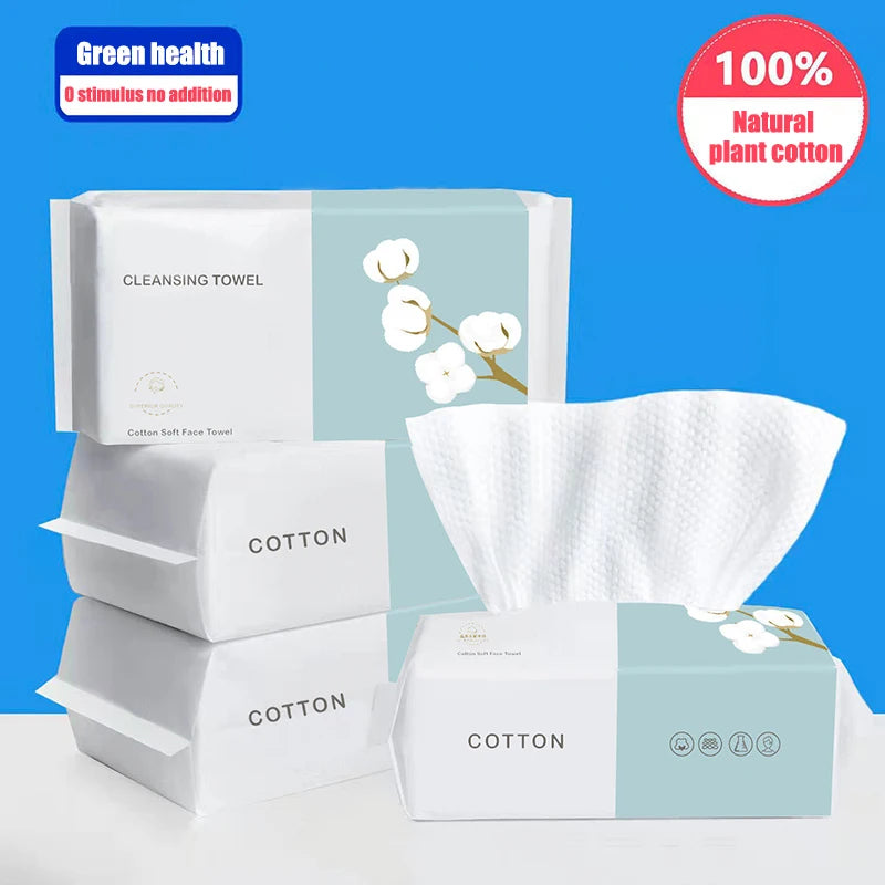 Cotton Disposable Face Towels (100pcs)